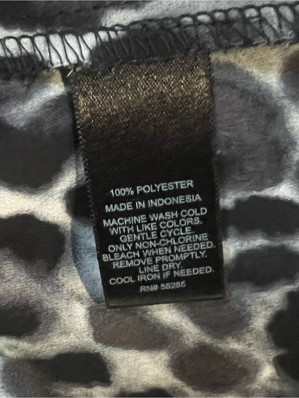 EXPRESS Black, White & grey Leopard Print Women's Tank Top - Picture 5 of 6